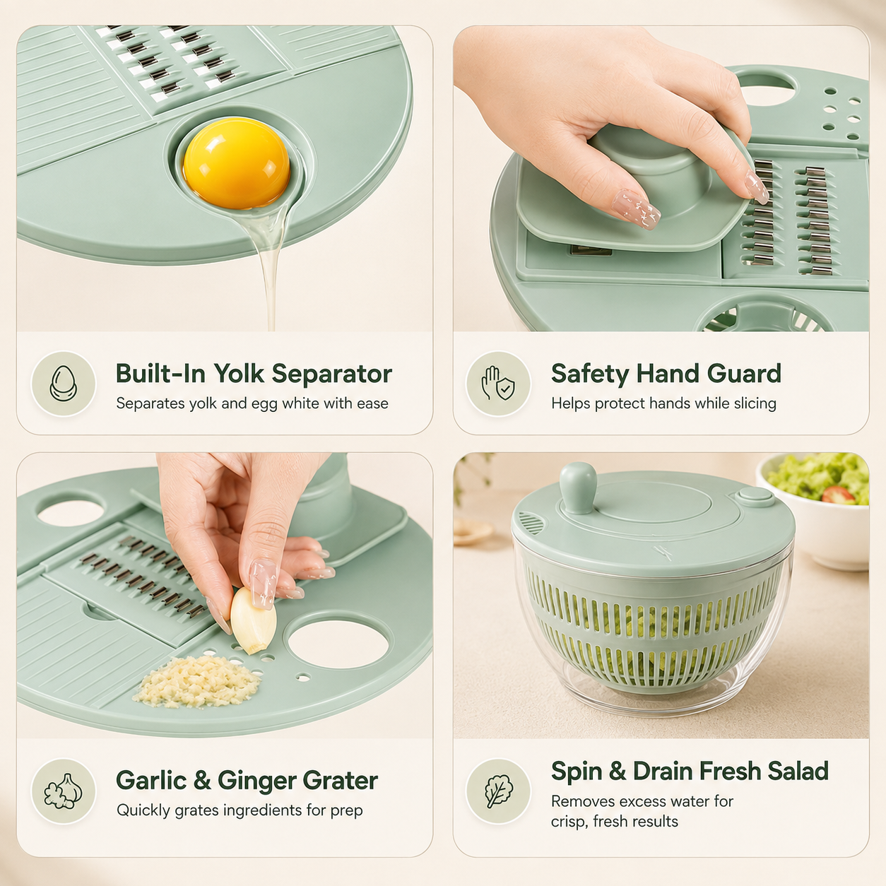 Multifunctional Vegetable Spinner & Strainer